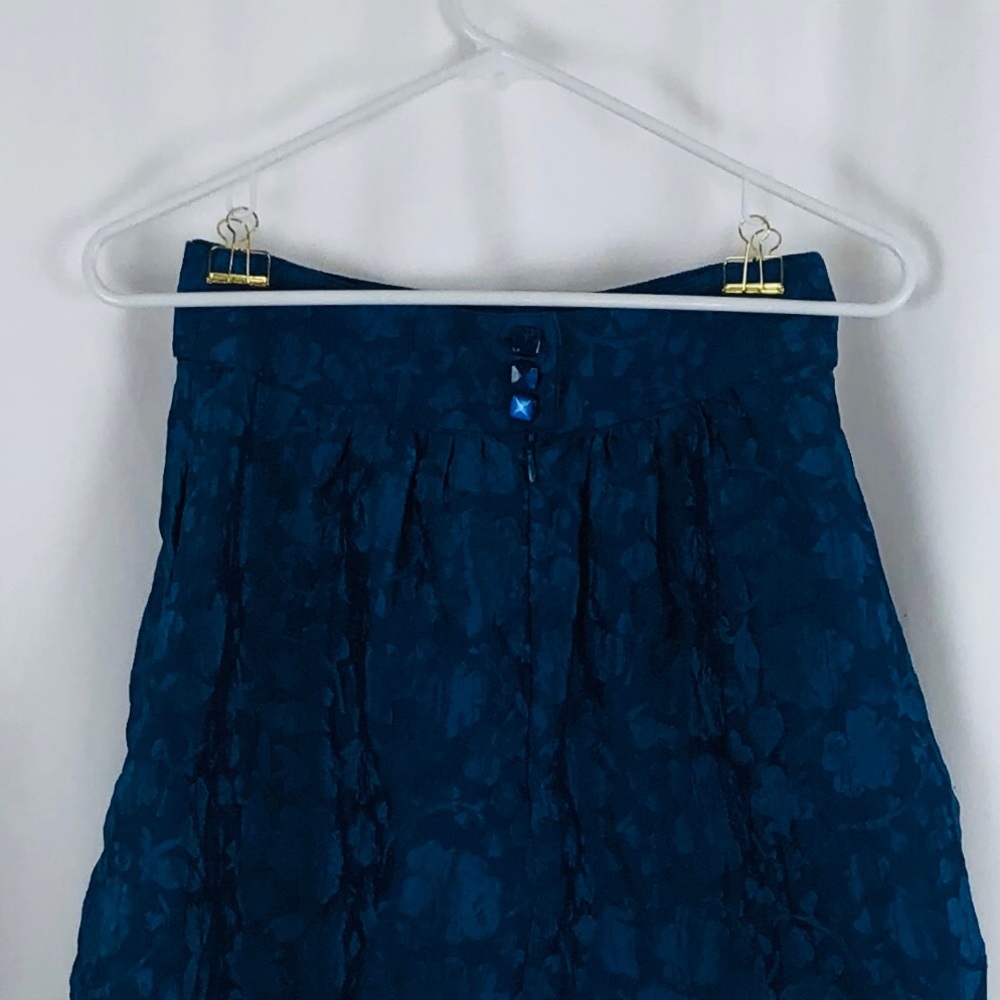 Tulle Anthropologie jacquard miniskirt pockets S - Picture 12 of 14
